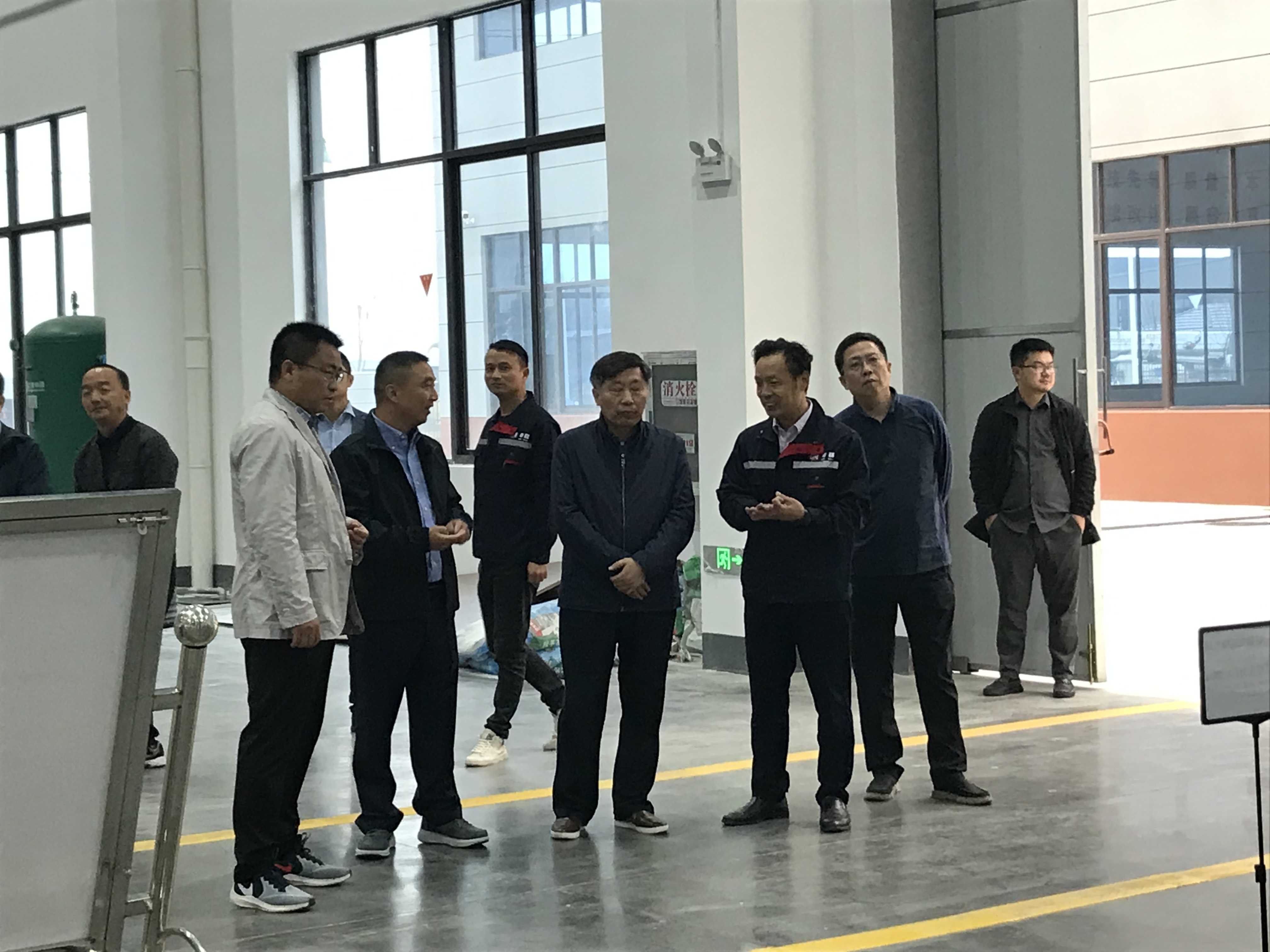 欢迎市领导莅临申容工厂